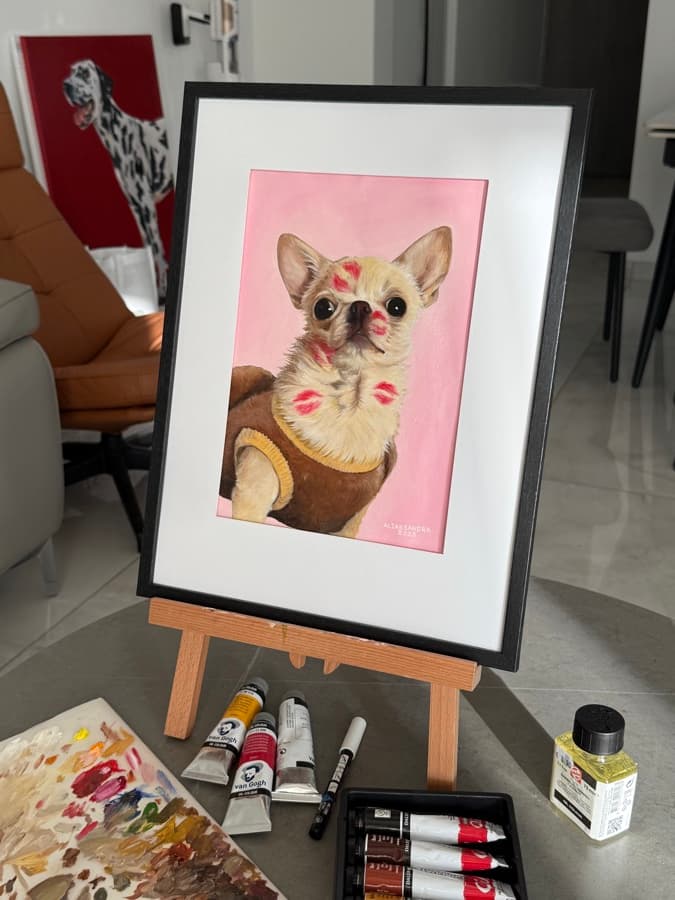 Chihuahua, watercolour